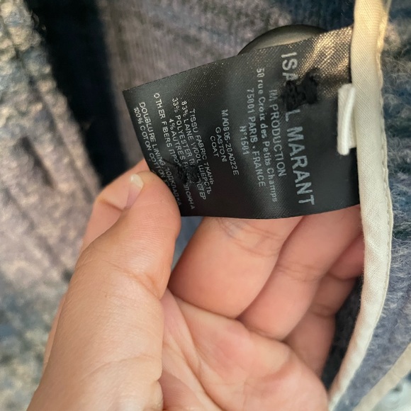 Isabel Marant blue plaid shirt jacket - Picture 4 of 5